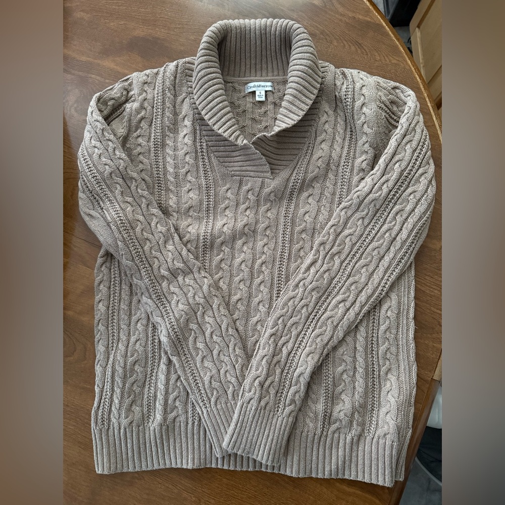 Ladies Tan Sweater